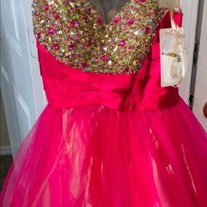 Jeweled prom dress